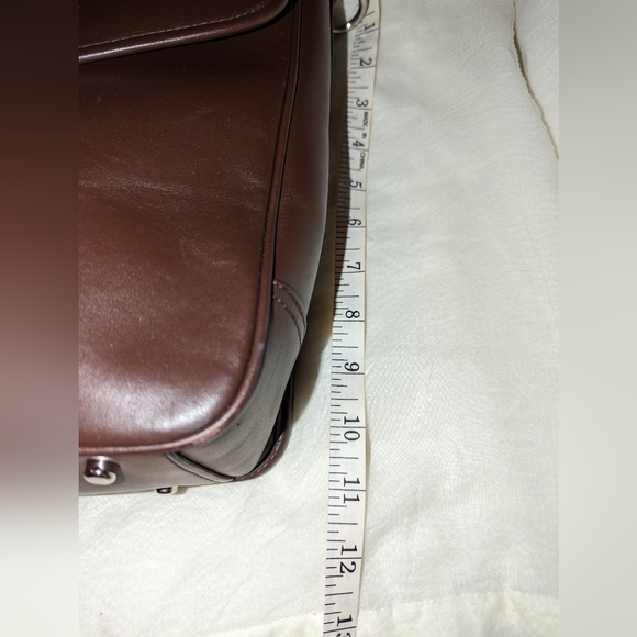 COACH Leather Messenger Bag Briefcase D 72070 Brown EUC - Picture 7 of 12